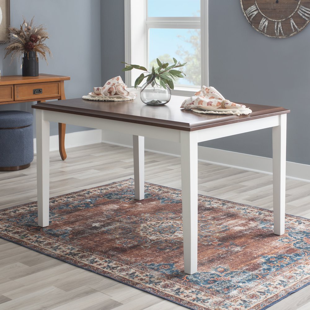 Harrison Cherry and White 5pc Dining Set. Picture 4