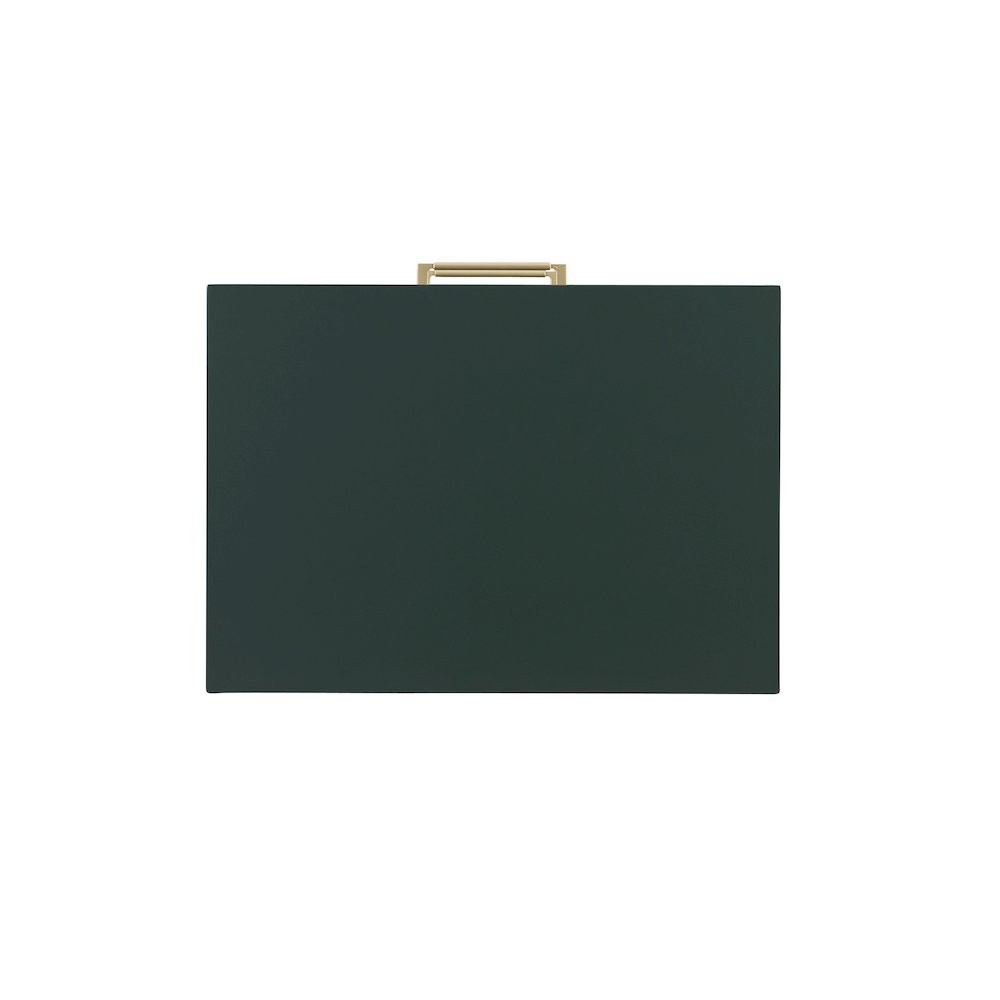 Gloria Two Drawer Night Stand Dark Green. Picture 9