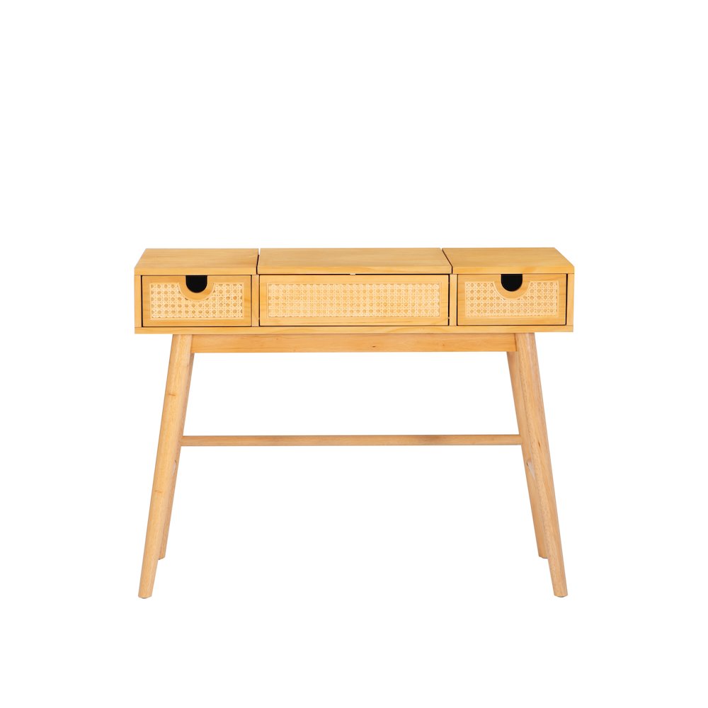 Cecilia Cane Front Vanity Natural. Picture 3