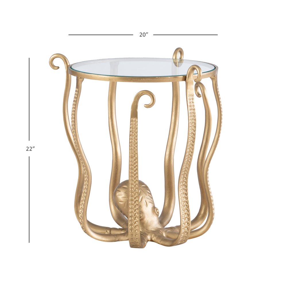 Octiana Octopus Table Gold. Picture 10
