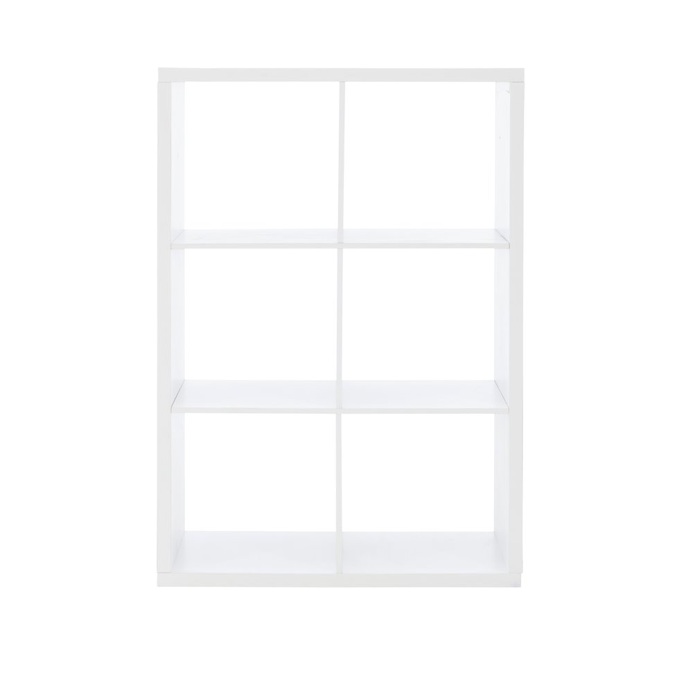 Galli 6 Cubby Storage Cabinet White. Picture 2