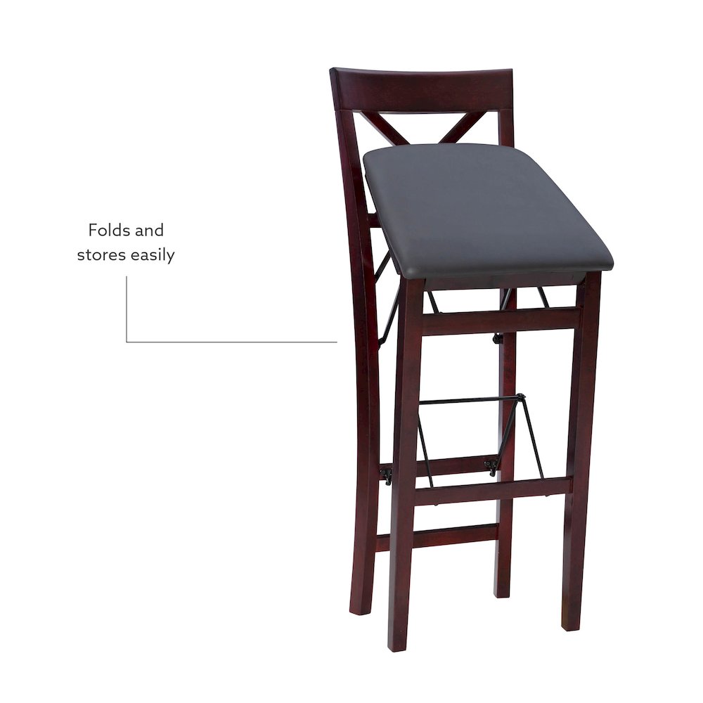 Triena 30 In X Back Folding Bar Stool. Picture 13