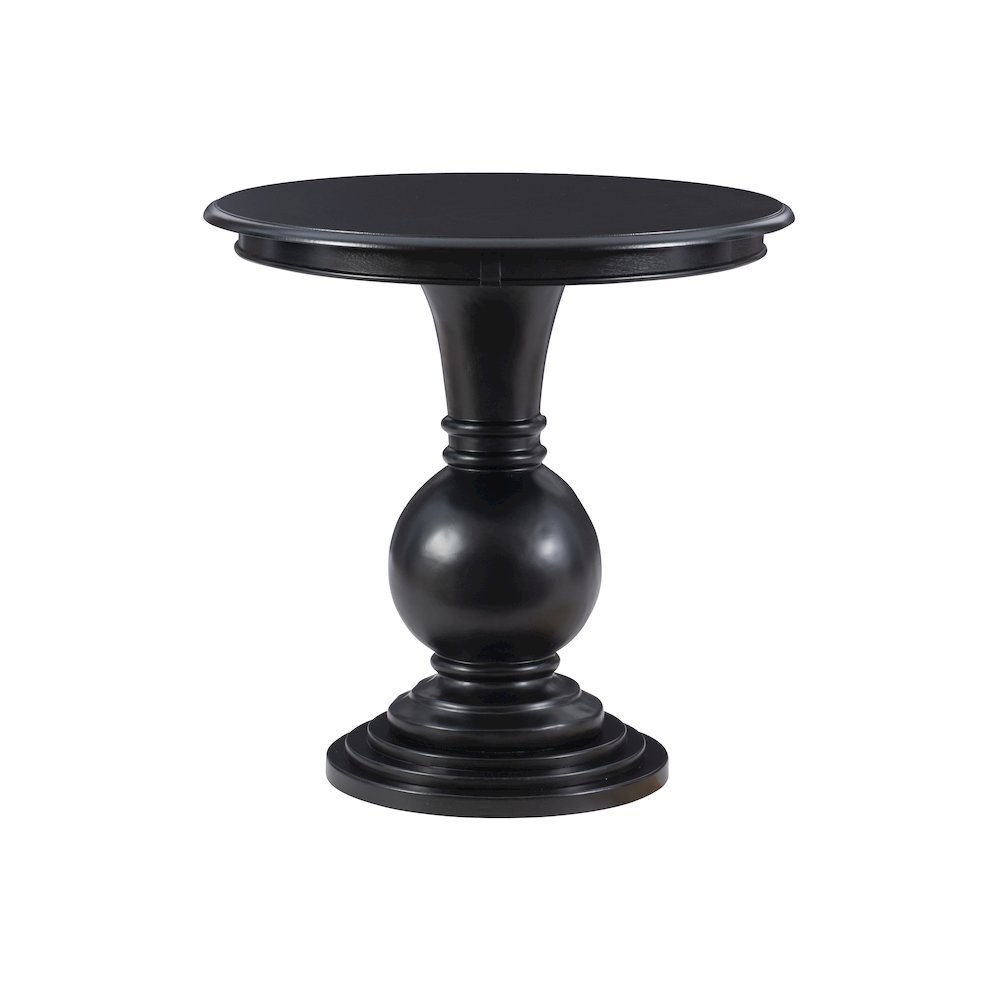 Adeline Round Accent Table Black. Picture 5