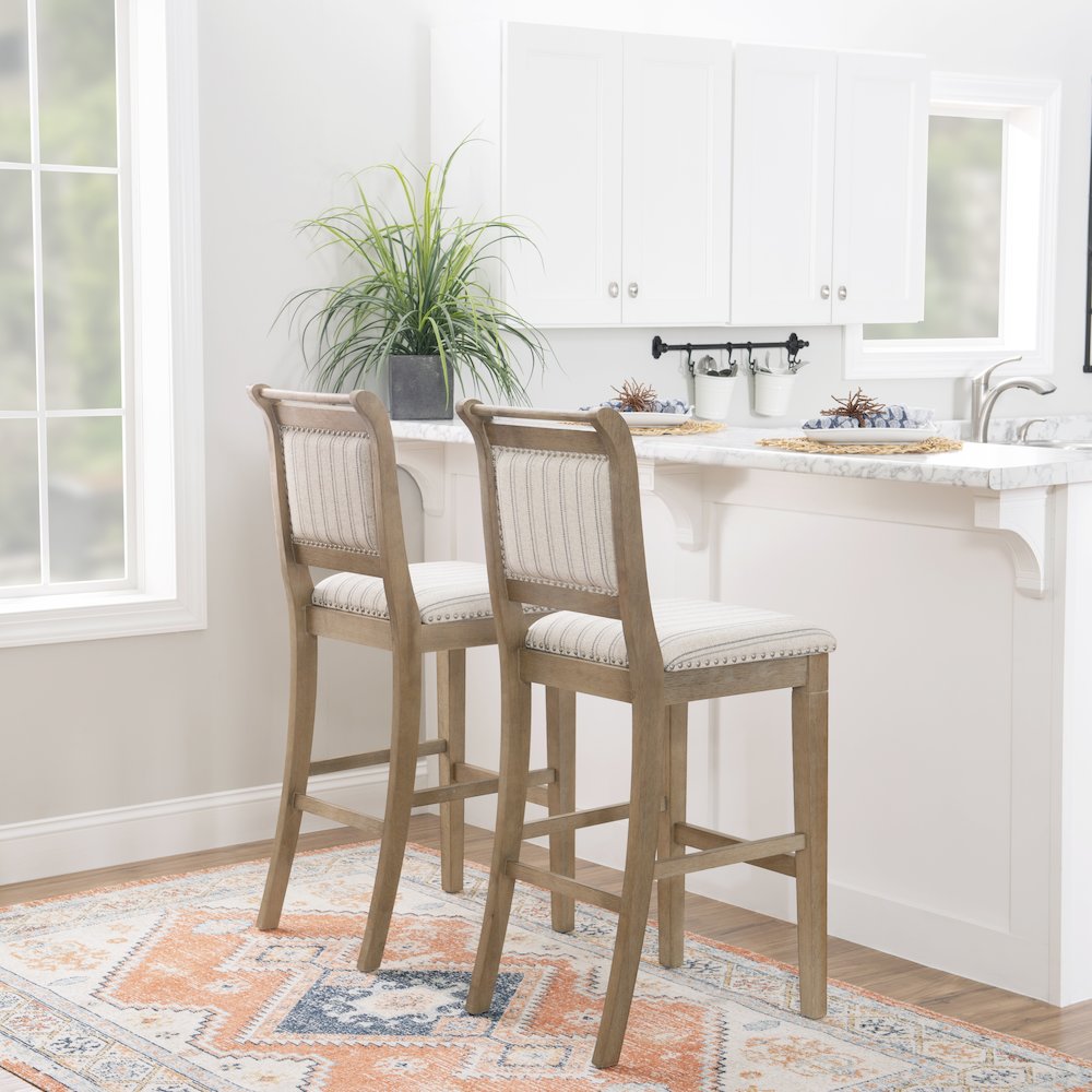 Emmy Grey Bar Stool. Picture 3
