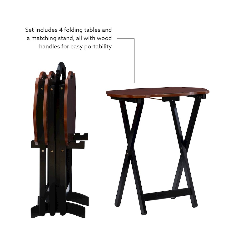Serpentine Black Tray Table. Picture 15