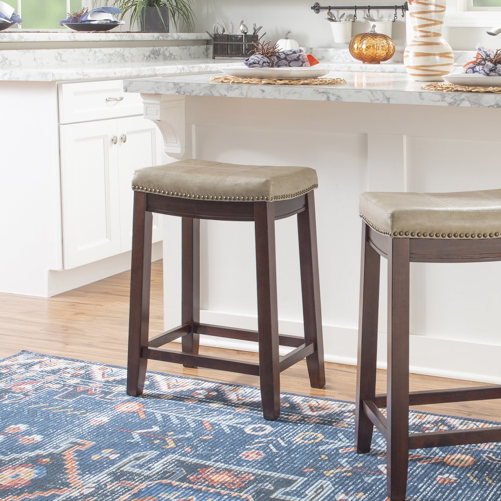 Claridge Beige Counter Stool. Picture 4