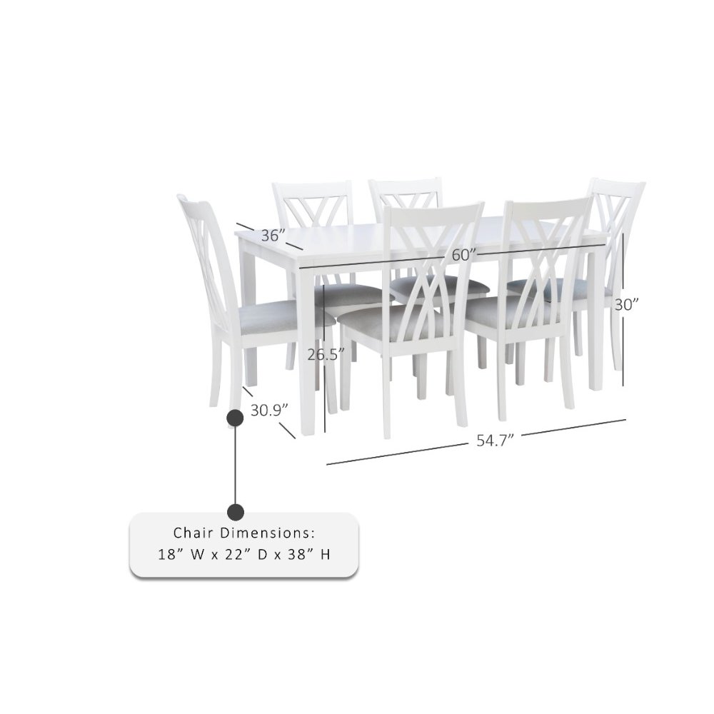 Maggie 7PC Dining Set. Picture 7