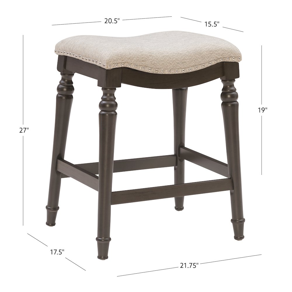 Hayes Counter Stool Grey. Picture 9