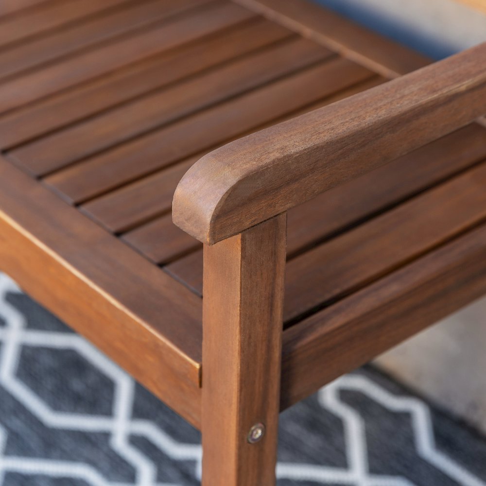 Catalan Bench - Acorn Finish. Picture 5