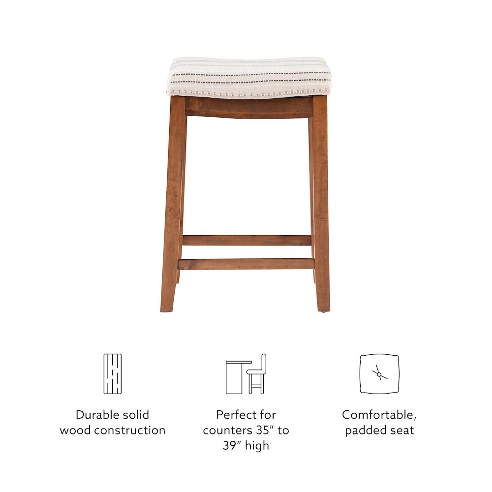 Claridge Natural Counter Stool. Picture 11
