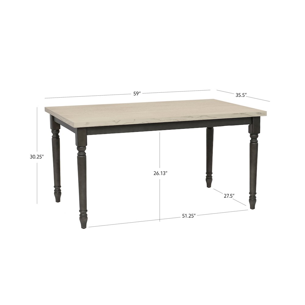Willow Grey Dining Table. Picture 9