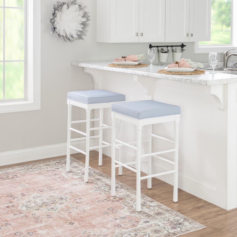 Dehart Barstool White Set Of 2. Picture 6
