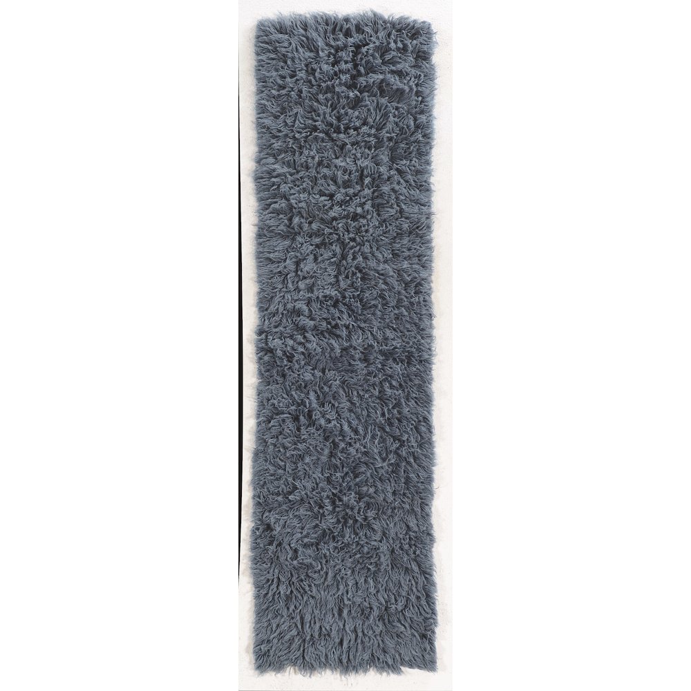 New Flokati 1400gram Denim Blue 2.4x8.6, Rug. Picture 1