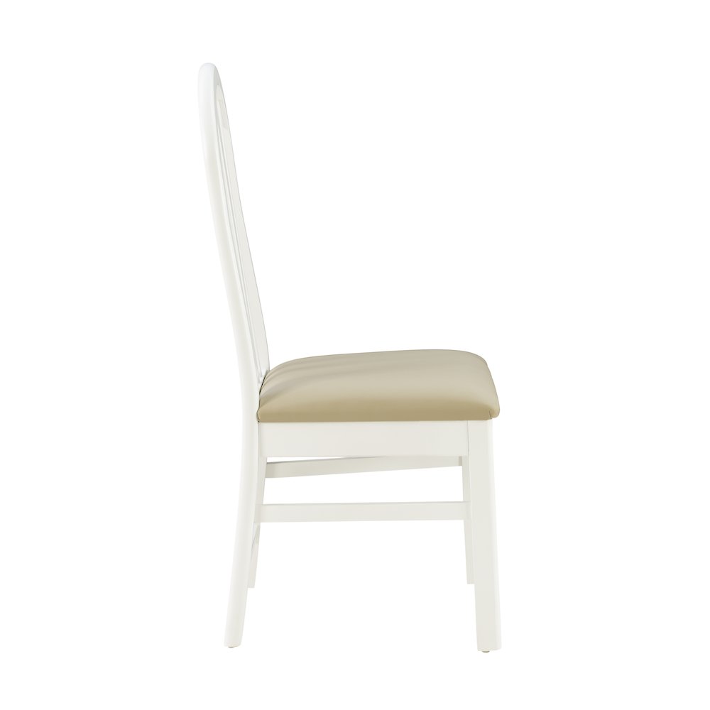 Jesper White Chair Uph Seat. Picture 7