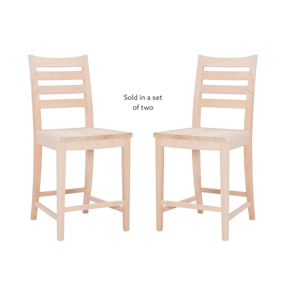 Flynn Counter Stool Unfinished Set Of 2. Picture 11