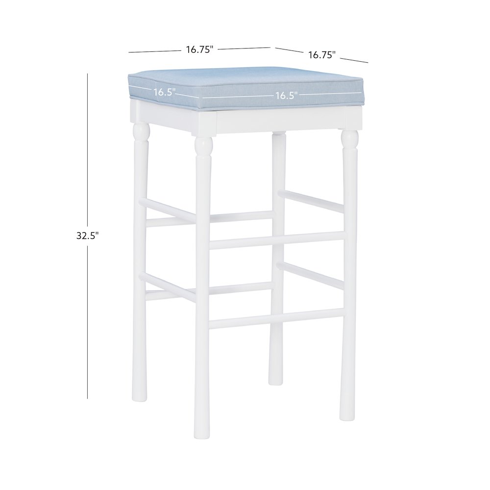 Dehart Barstool White Set Of 2. Picture 14