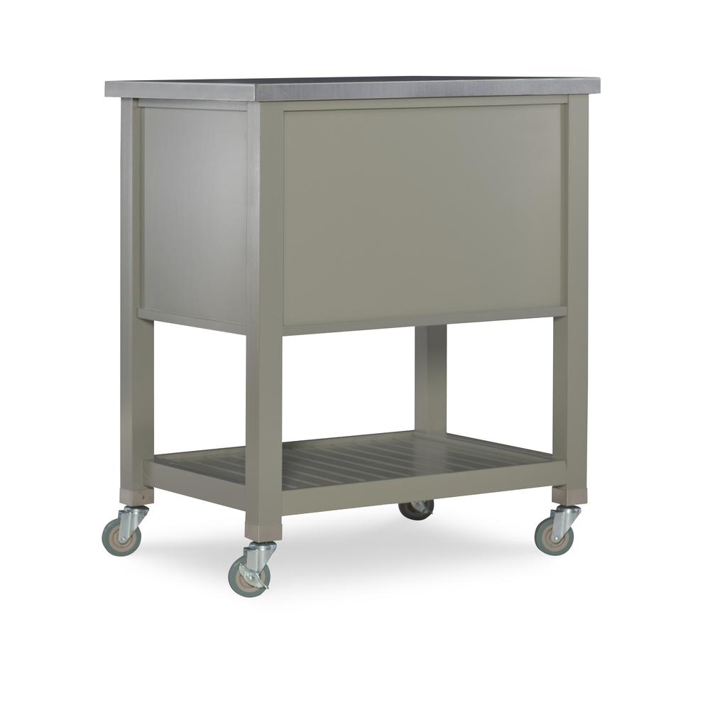 Noelle Grey Kitchen Cart. Picture 2