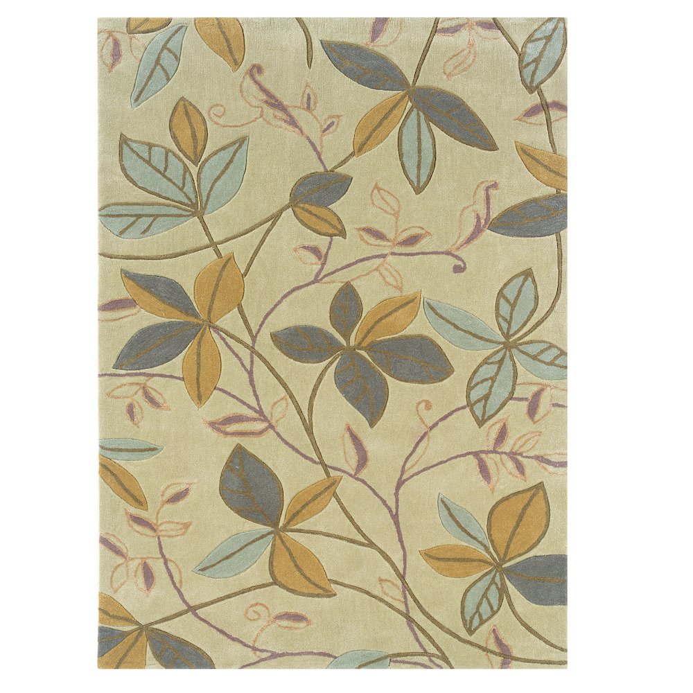 Trio Floating Beige & Blue 5x7, Rug. Picture 2