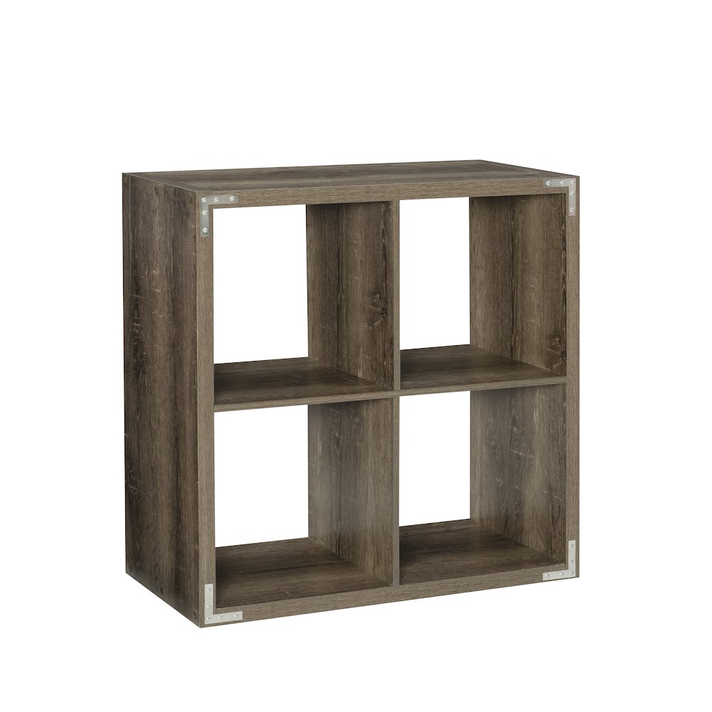 Galli 4 Cubby Storage Cabinet Grey. Picture 9
