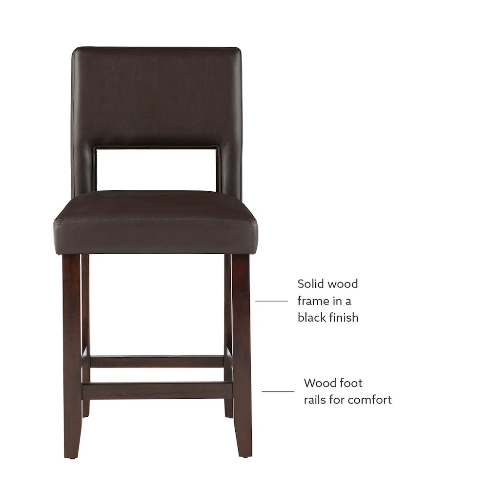 Vega Counter Stool Brown 24. Picture 8