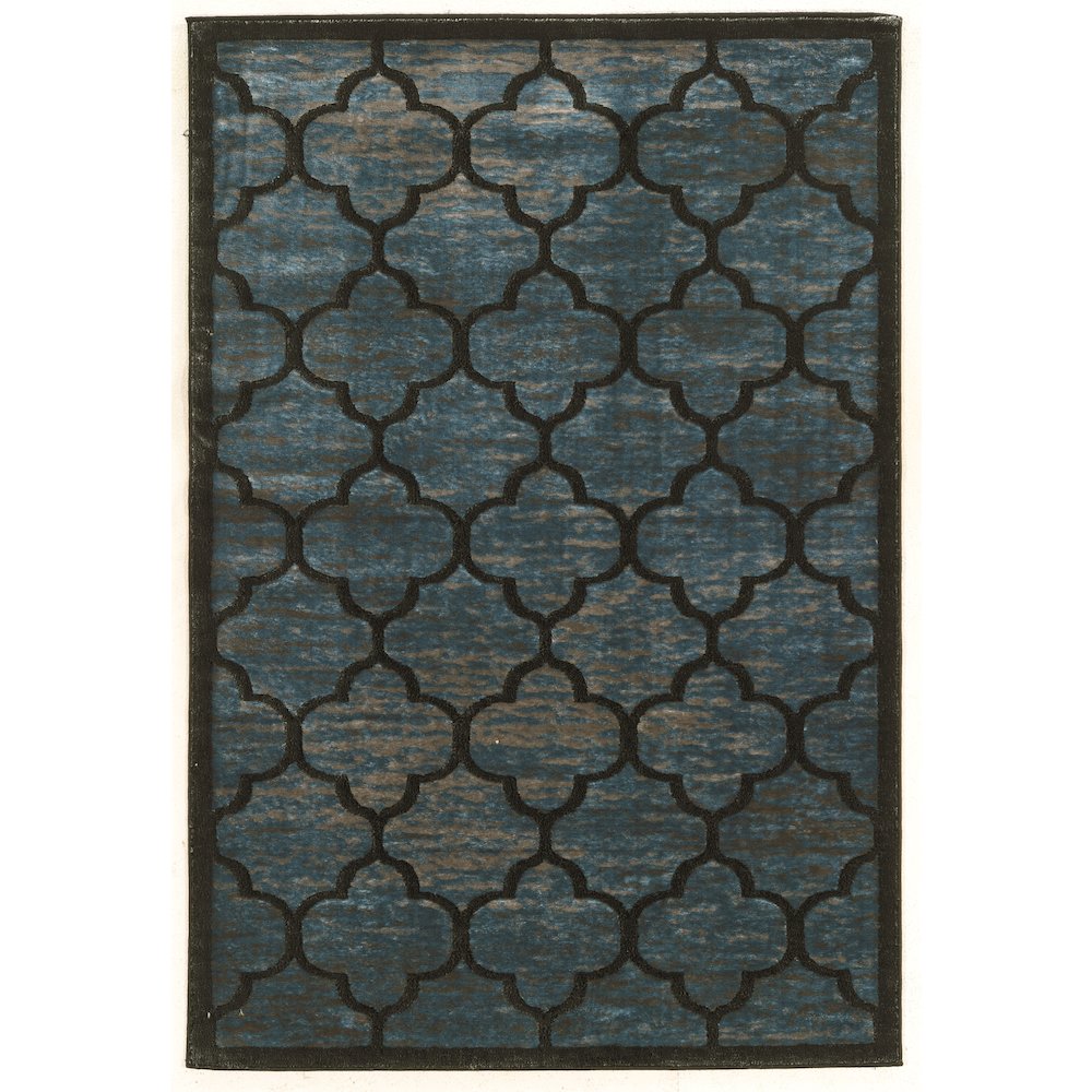 Platinum Trellis Blue & Grey 5x7.6, Rug. Picture 1