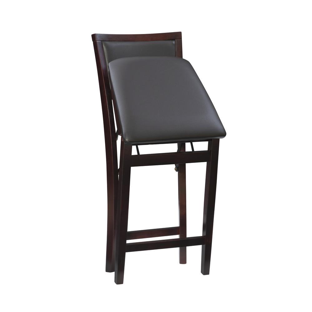 Triena 24 In Pad Back Folding Counter Stool. Picture 7