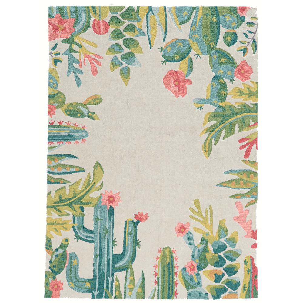 Trio Saguaro Ivory & Multi 8x10, Rug. Picture 1