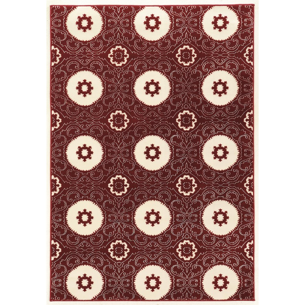 Prisma Karma Red & White 8x10.4, Rug. Picture 1