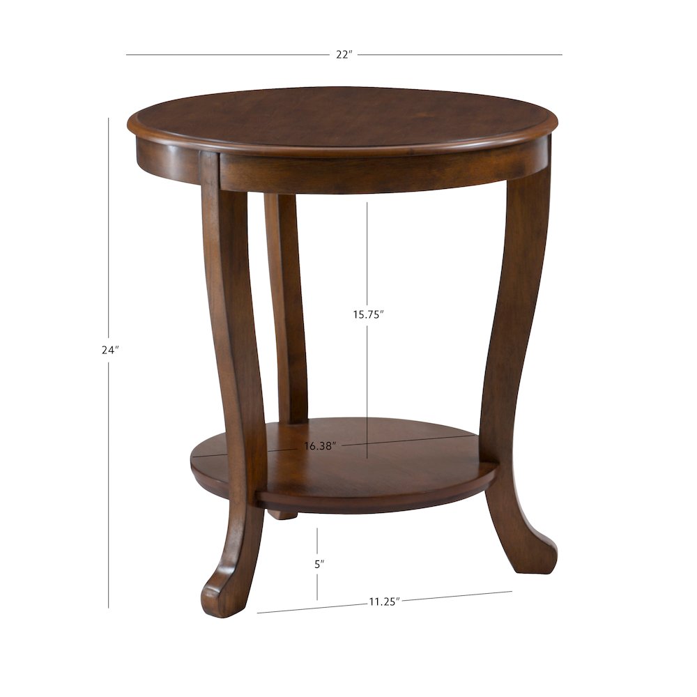 Aubert Accent Side Table, Hazelnut. Picture 9