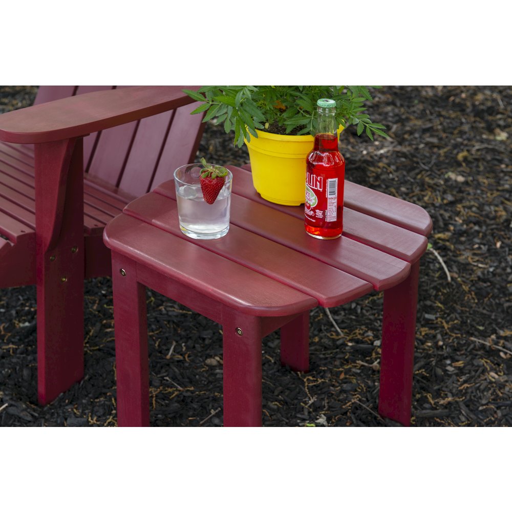 Red Adirondack End Table. Picture 3