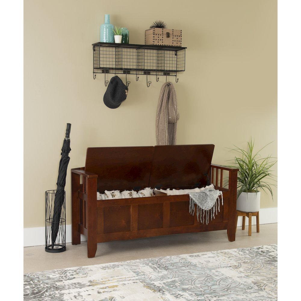 Split Seat Storage Bench. Picture 4