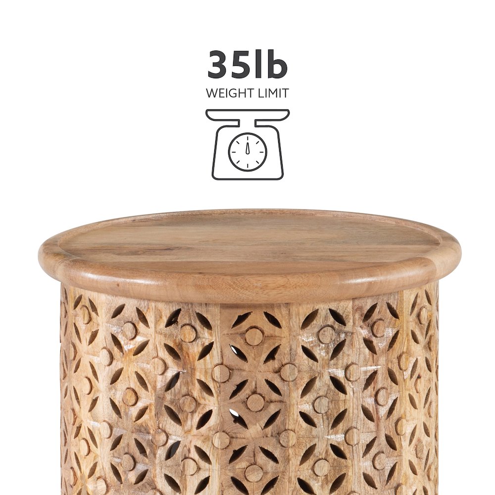 Inora Side Table Natural. Picture 9