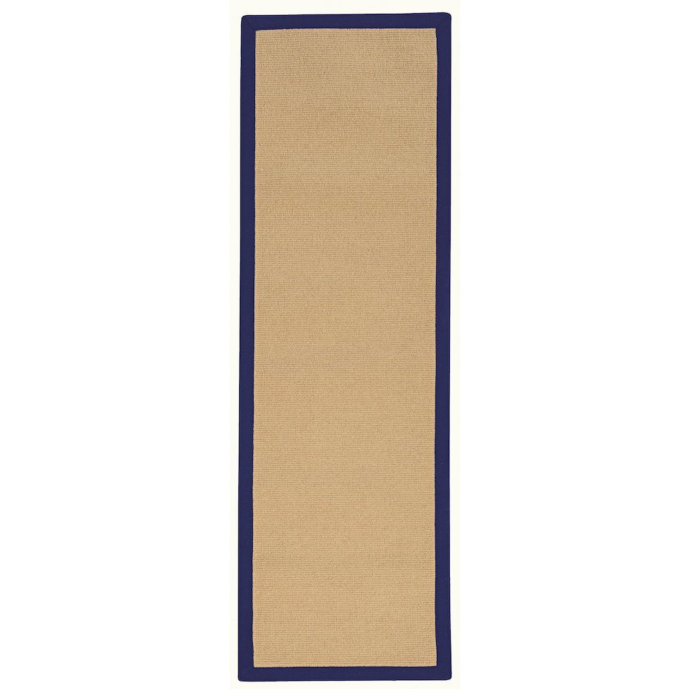 Athena Sisal & Blue 2.6x8, Rug. Picture 1