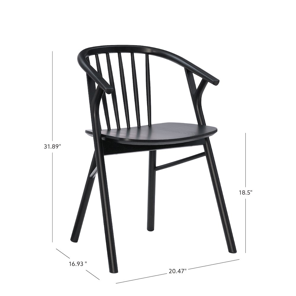 Delmot Chair Black. Picture 13