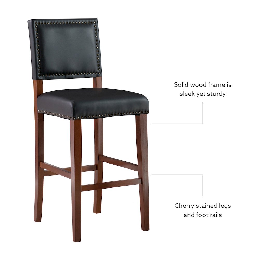 Brook Bar Stool Black. Picture 8