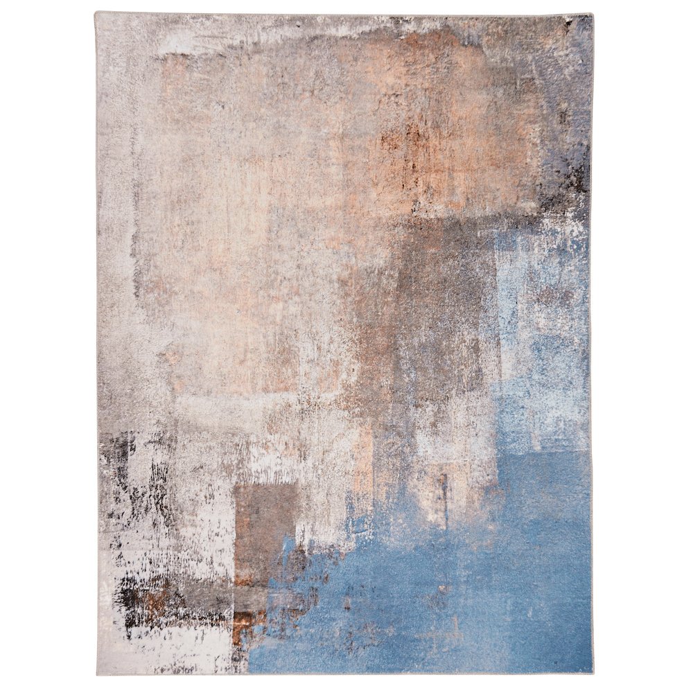 Washable Kyler Beige/Blue 2x3, Rug. Picture 2