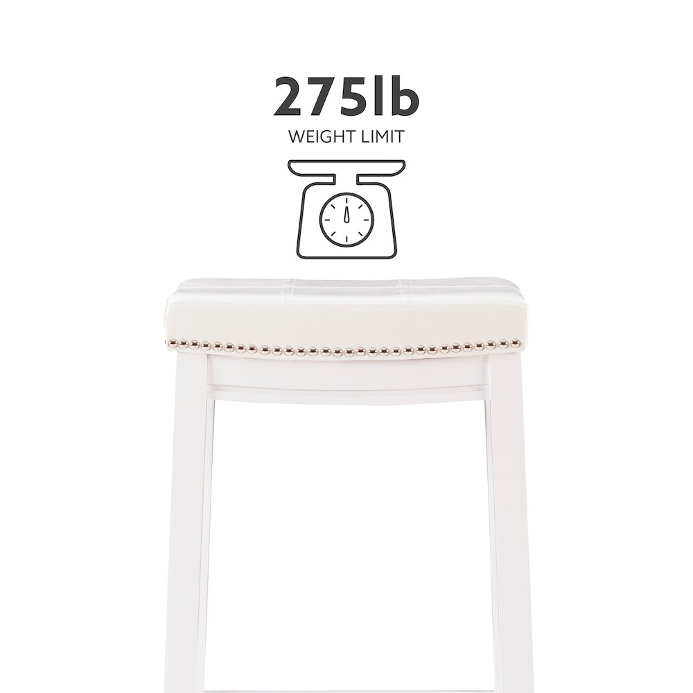 Claridge Counter Stool White. Picture 13