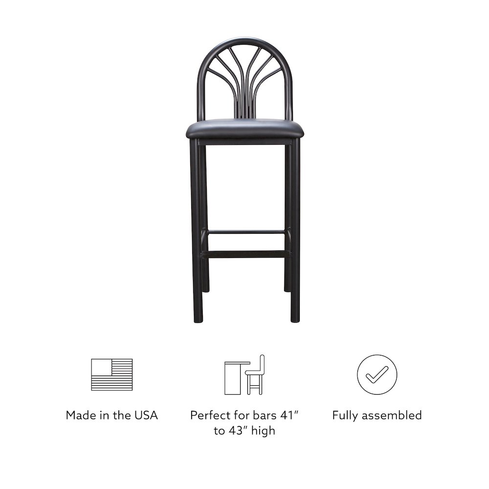 Thayer Barstool Black Set Of 2. Picture 13