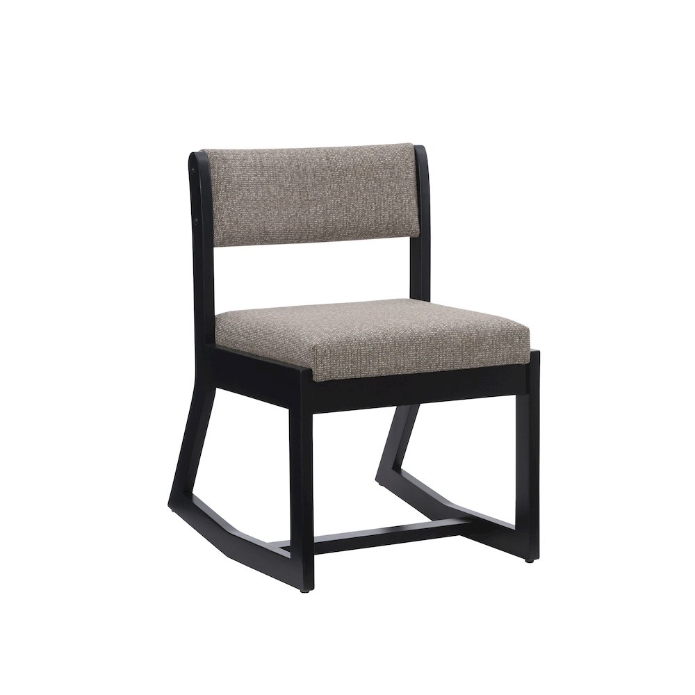 Callum 2 Position Sled Base Chair Black Stone. Picture 6