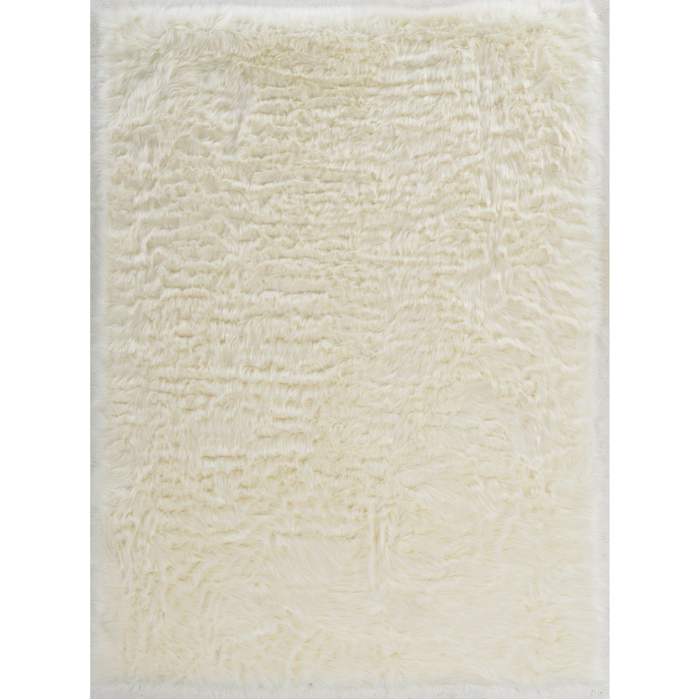 Faux Sheepskin White 3x5, Rug. Picture 1