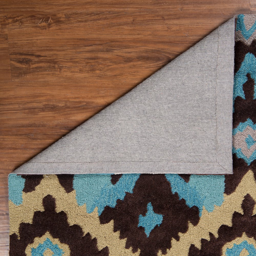 Trio Ikat Brown & Teal 5x7, Rug. Picture 2
