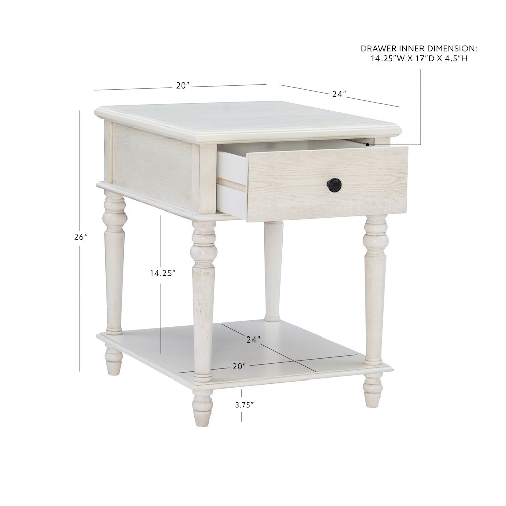 McGhie Side Table White. Picture 12