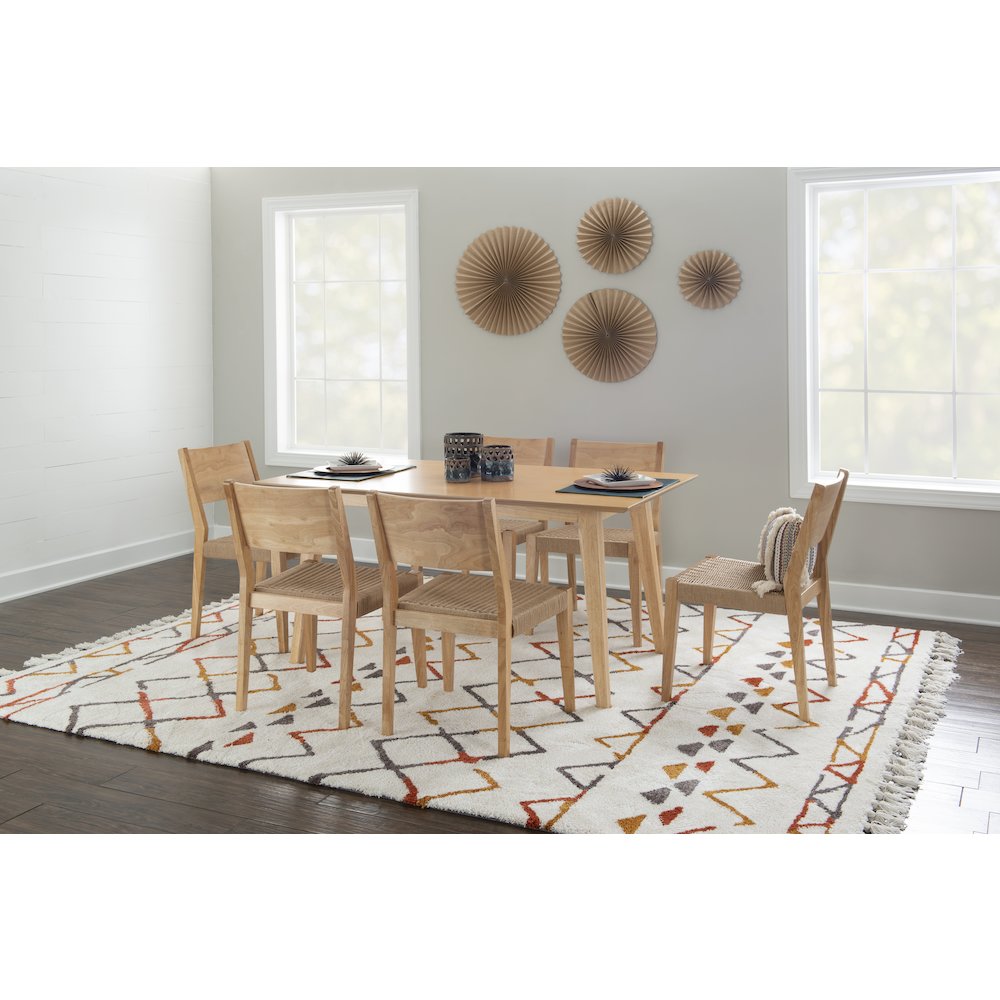 Cadence 7Pc Dining Set Natural. Picture 4