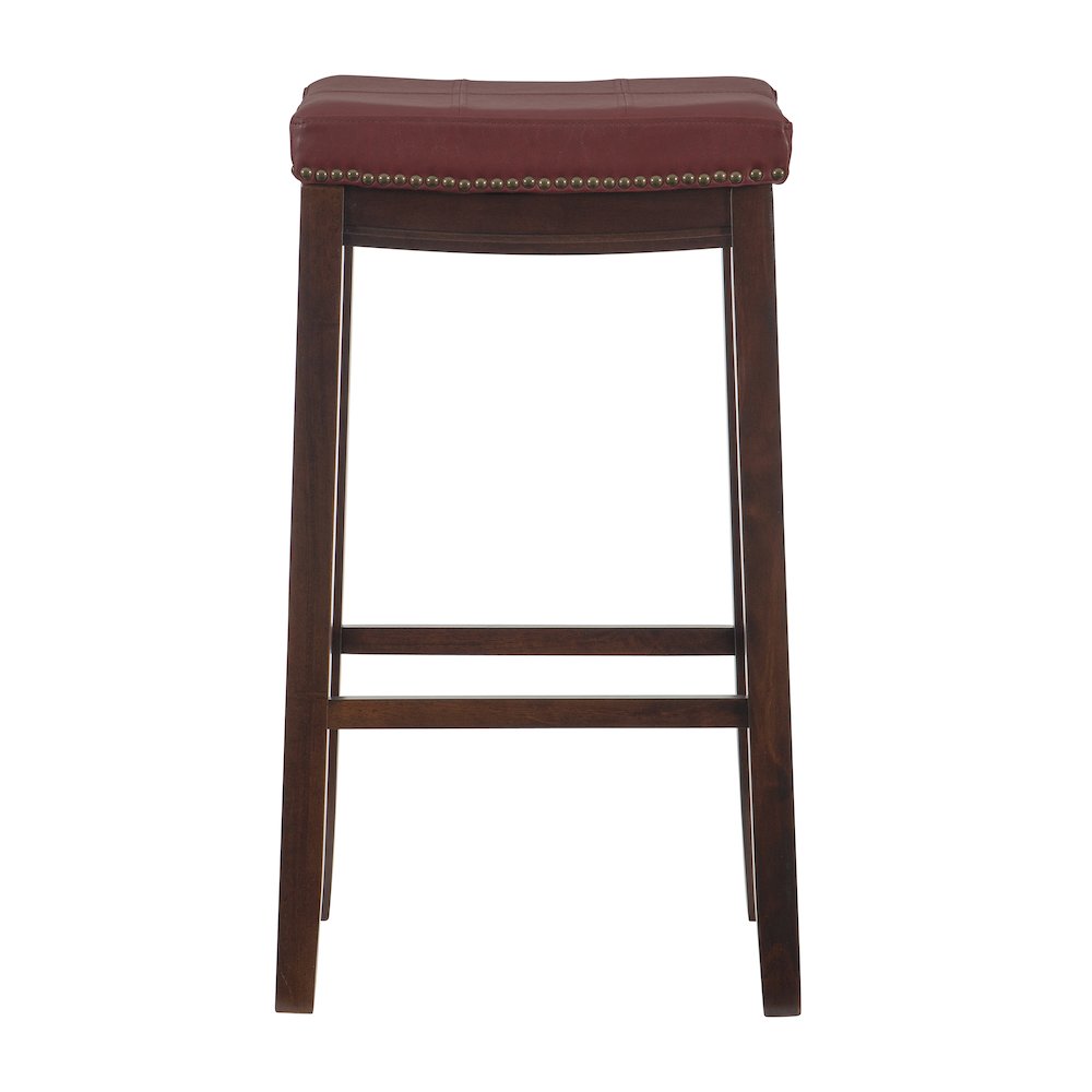 Claridge Red Barstool. Picture 2