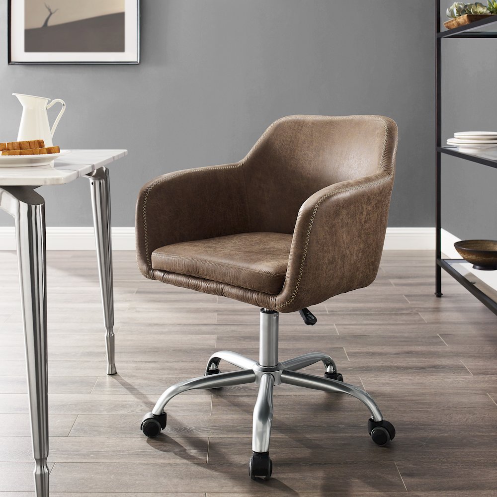 Rylen Office Chair, Brown. Picture 2
