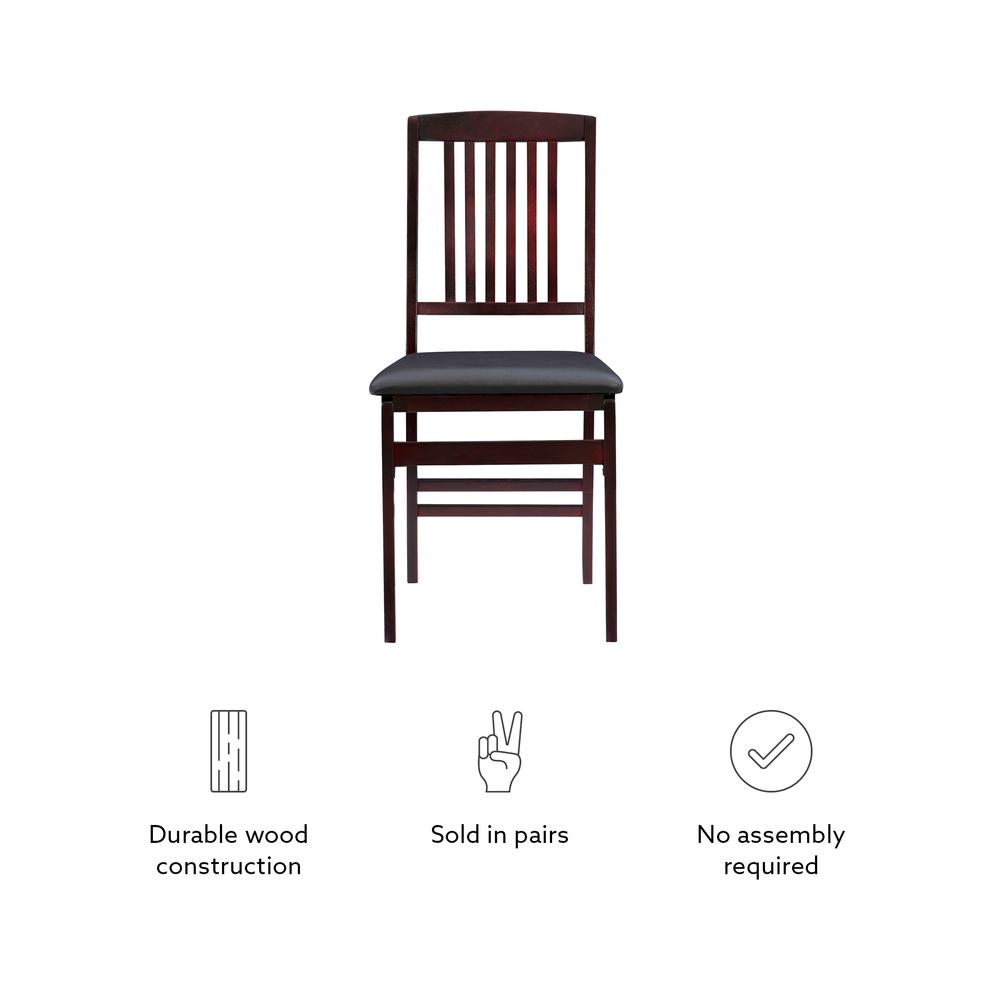 Triena 18 In Mission Back Folding Chair - Set Of Two. Picture 19