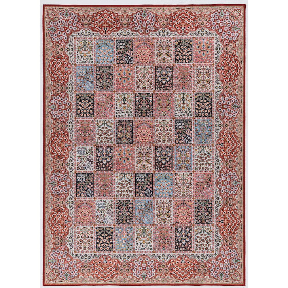 Emerald Morris Red & Ivory 6.7x9.7, Rug. Picture 1