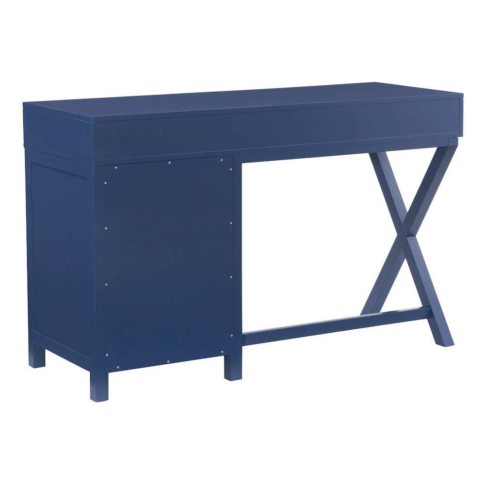 Peggy Side Storage Desk Navy. Picture 12