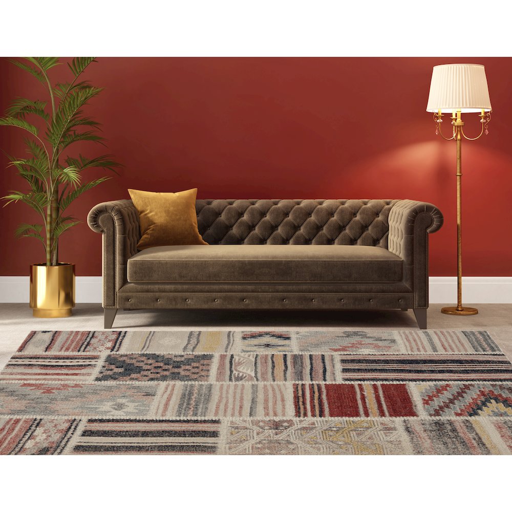 Great Zero Giles Ivory & Blue 8x10, Rug. Picture 1
