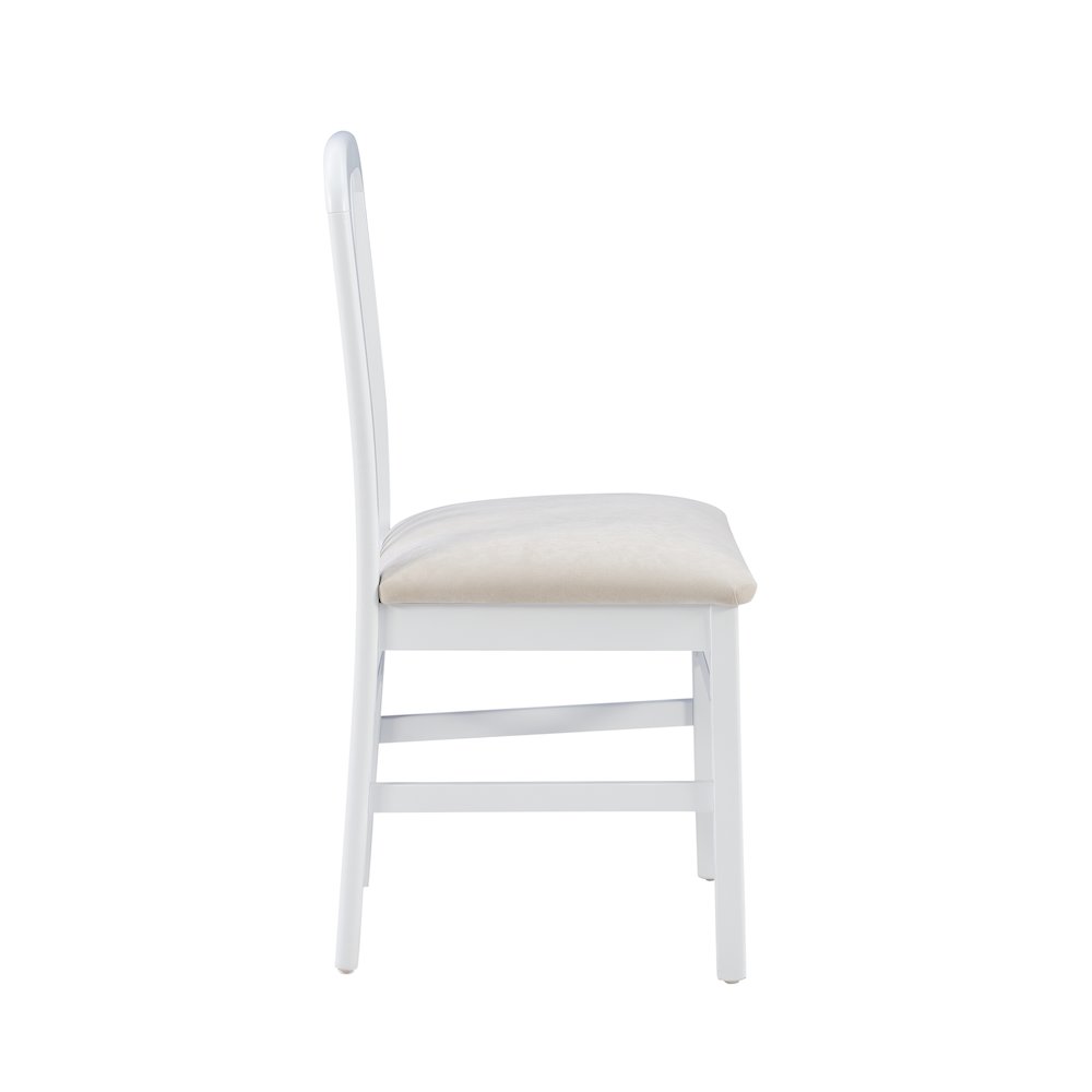 Pamela White Grey Uph Seat. Picture 7